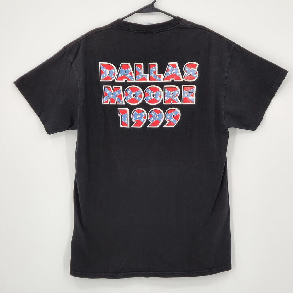 Vtg Single Stitch 1999 Dallas Moore Rebel County Outlaw Southern Shirt